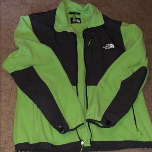 Green north face fleece